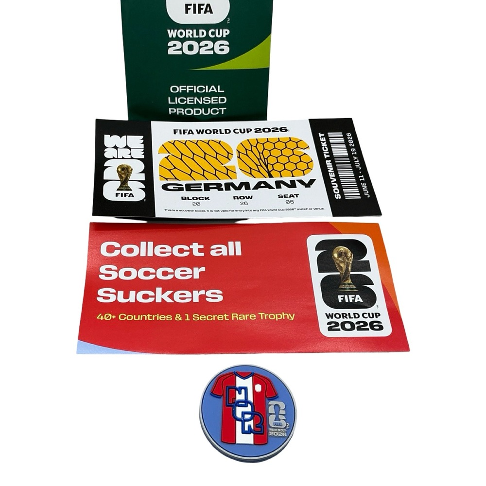 FIFA World Cup 2026 Germany Souvenir Ticket and Soccer Sucker Official Licensed